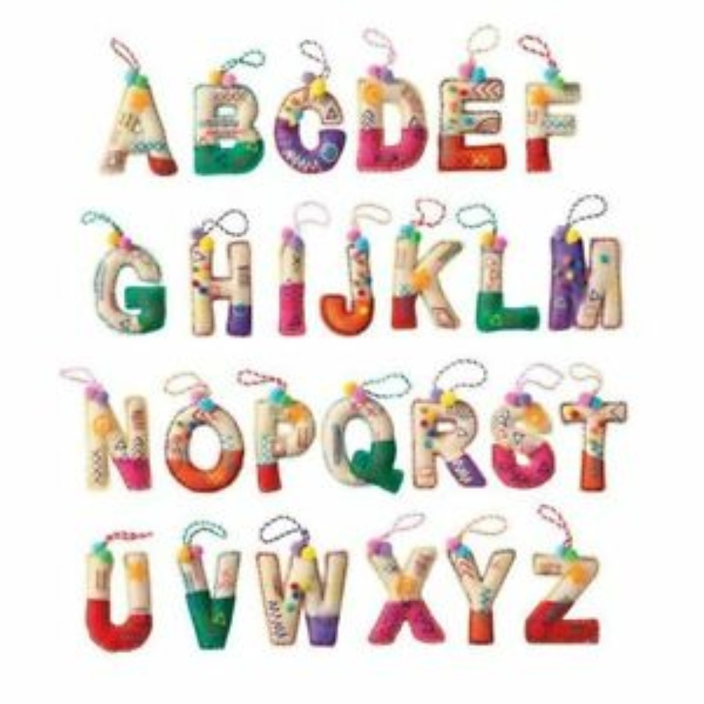 NWT Holiday Cheer Alphabet Ornament - D